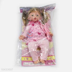 Wholesale Price 32cm Cotton Body Lifelike Baby Doll with 6 Sound