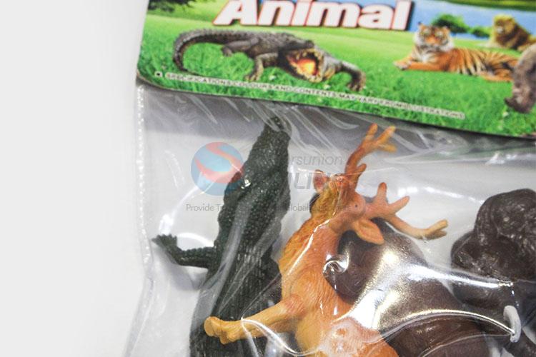 Hottest Professional 6 Kinds Mixed Packaing Plastic Toy Wild Animal Model