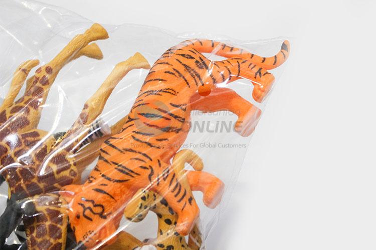 Best Popular Wild Animal Model Toys 8 pcs Simulation Animal Set and Tree