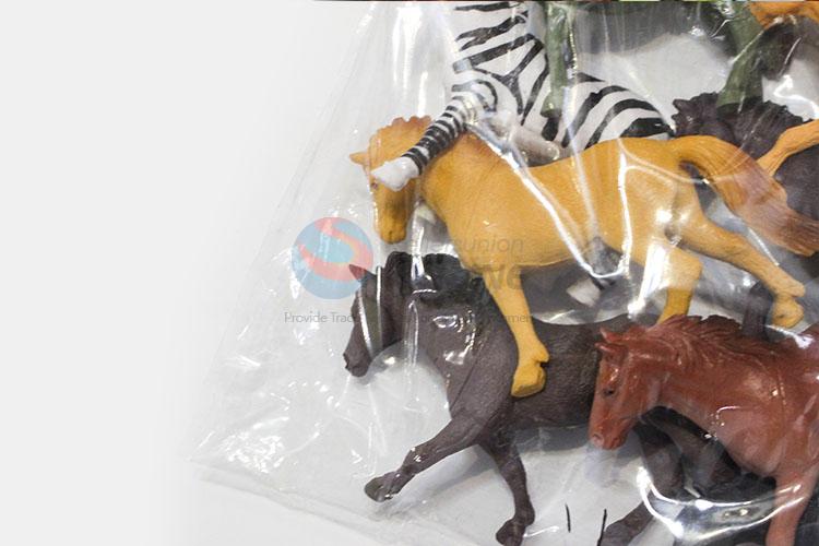 Factory Direct High Quality 8pcs Horse Toys Plastic Toy Animal for Kids