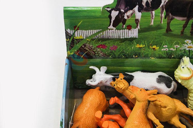 Top Sale Animal Model Toys 12 pcs Simulation Animal Set