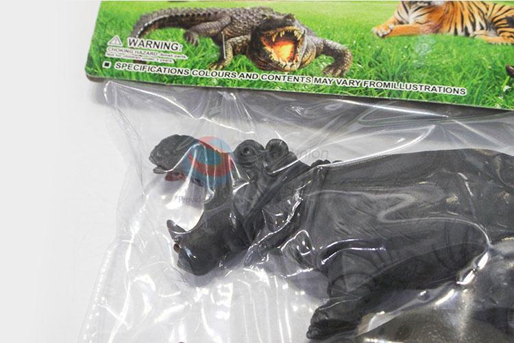 Factory Excellent 4pcs Forest Wild Plastic Toy Animal for Decoration