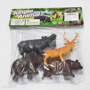 Factory Promotional Wild Animal Model Toys 4 pcs Simulation Animal Set