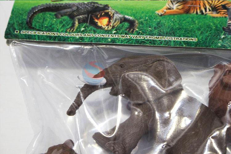 Utility and Durable 6 Kinds Mixed Packaing Plastic Toy Wild Animal Model