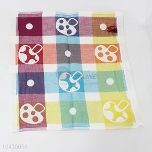 Lovely pattern cotton printed baby hand towel