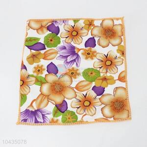 Square shaped soft cotton handkerchief