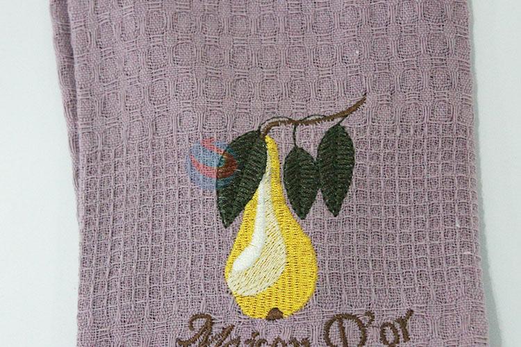 High quality tea towels embroidery cheap tea