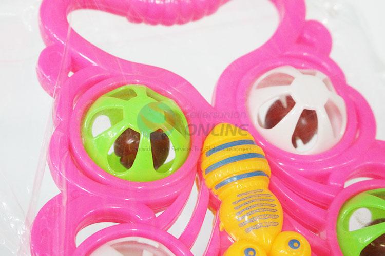 New Arrival Butterfly Shaped Plastic Baby Rattle Toys