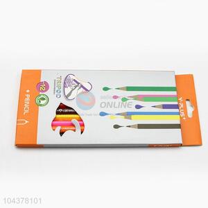 Unique 12pcs Students Stationery Wooden Color Pencil Set