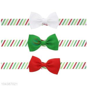 Custom Colorful Bowknot Hair Band Christmas Hair Ribbon