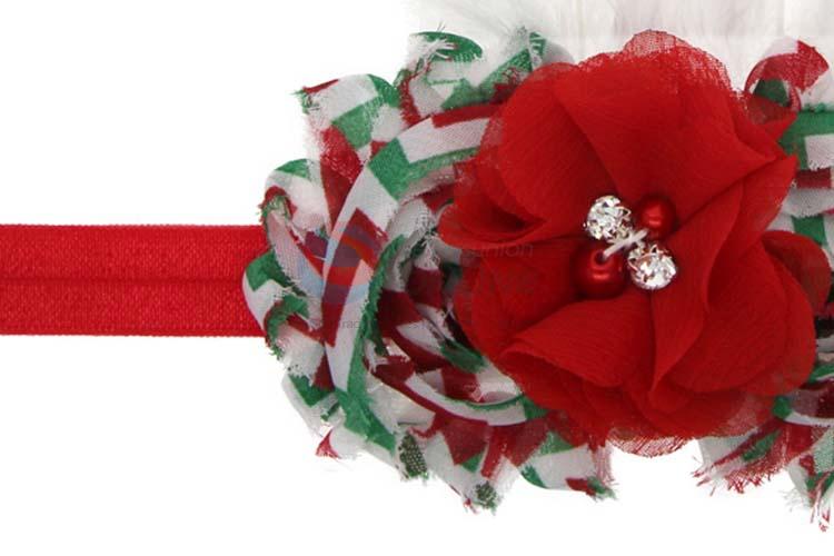 Best Quality Colorful Christmas Headband Baby Hair Ribbon