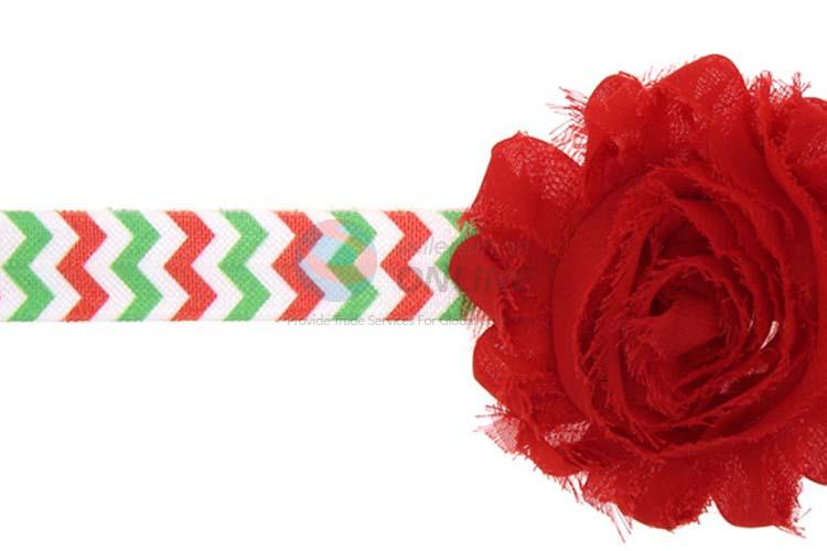 Wholesale Handmade Flower Christmas Hair Band For Baby