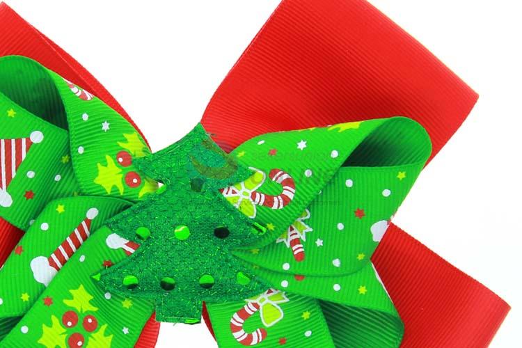 Good Sale Christmas Bowknot Hairpin Baby Festival Headwear