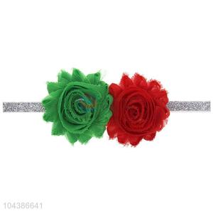 Cheap Colorful Christmas Headband Baby Flower Hair Band