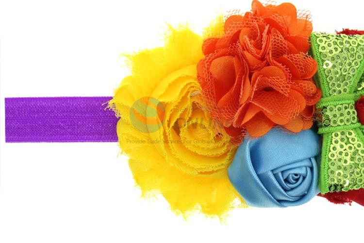 Newest Colorful Chiffon Hair Band Christmas Headband For Baby