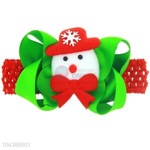 Best Quality Colorful Christmas Snowman Hair Band Baby Head Band