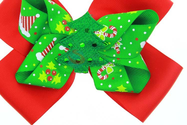 Good Sale Christmas Bowknot Hairpin Baby Festival Headwear