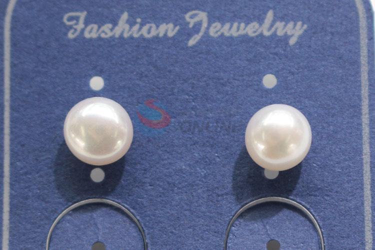 New arrival pearl&zircon ear stub