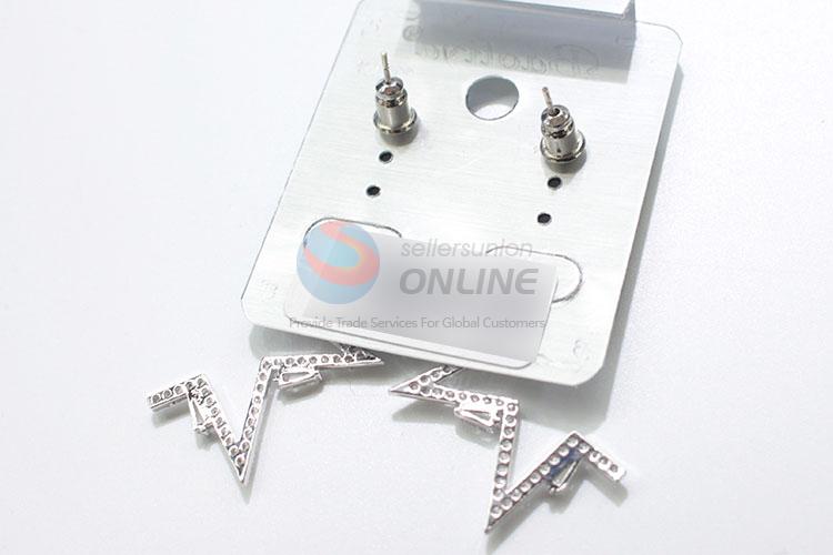 Wholesale custom cheap zircon earring