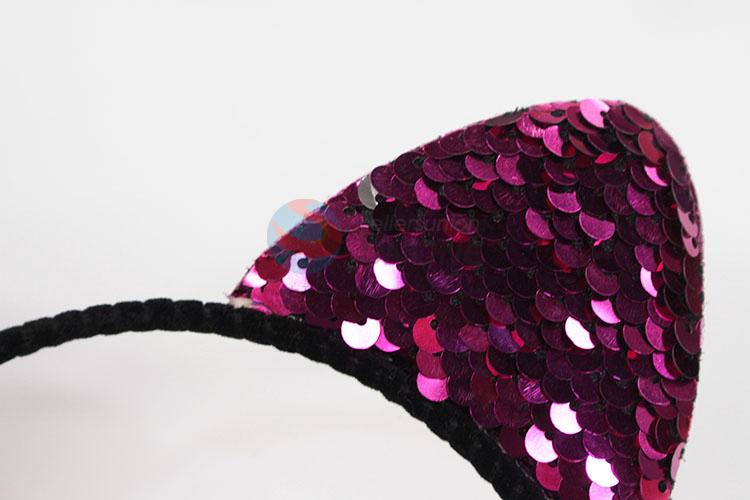 Fashion Ear Glitter Party Headband For Halloween