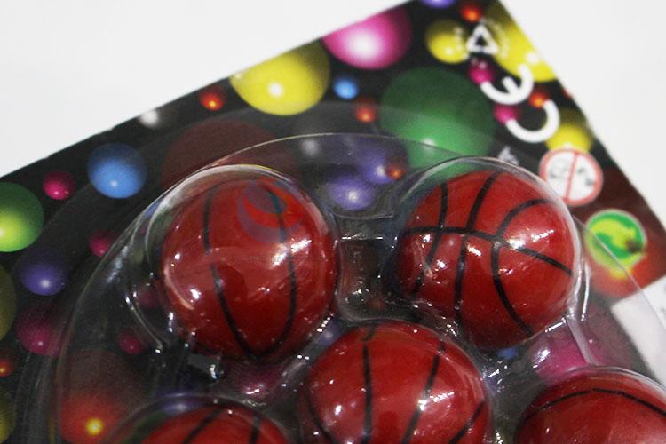 Basketball Bouncy Balls/Rubber Balls Toys Set