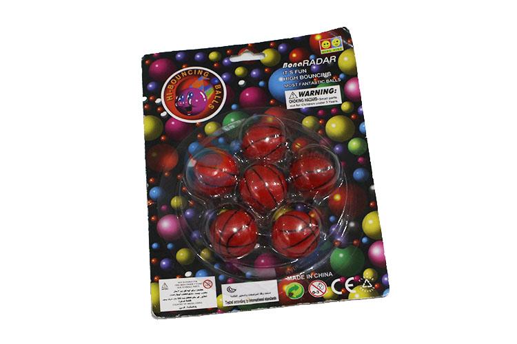 Basketball Bouncy Balls/Rubber Balls Toys Set