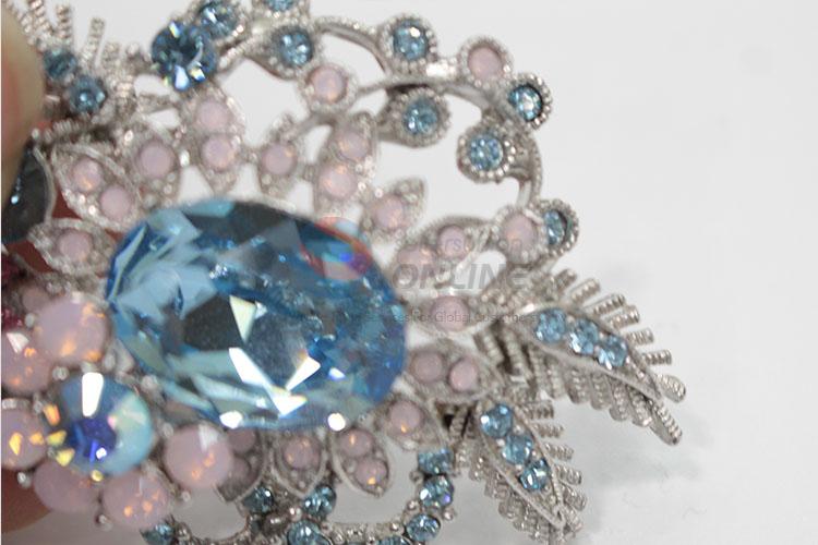 Popular promotional blue brooch