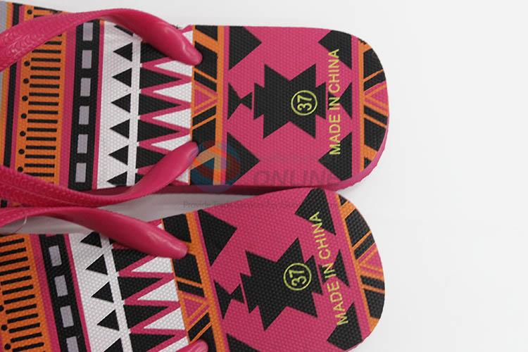 Direct factory good quality priting flip flops for women