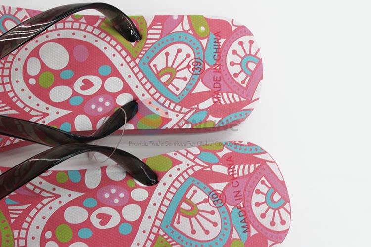 Factory supply cheap priting flip flops for women