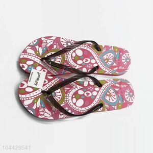 Factory supply cheap priting flip flops for women