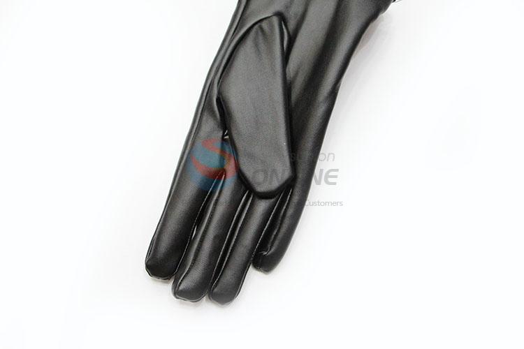 Eco-friendly Winter Women Warm Mitten Fashion PU Gloves