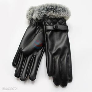 Bottom Price PU Women Dress Fashion Winter Gloves