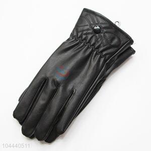 Good Factory Price Winter Women Warm Mitten Fashion PU Gloves