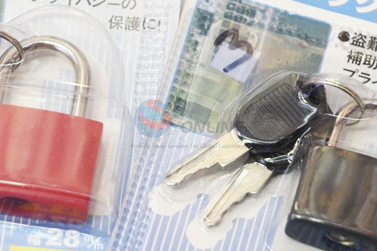 Wholesale Nice Newest Cute Three Colors Padlock for Travel Suitcase