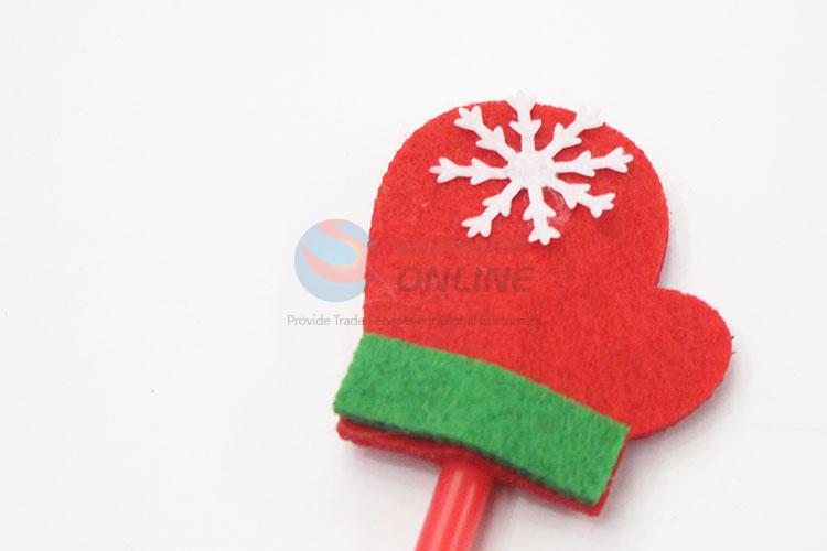 Christmas Gloves Design Plastic Ballpoint Pen