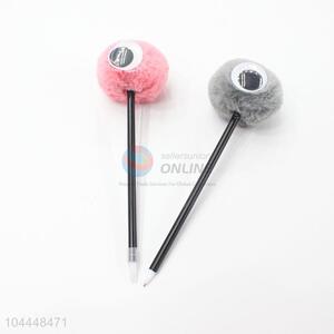 New Big Eyes Hairball Plastic Ballpoint Pen