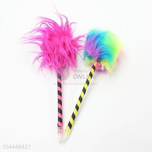 Multicolor Hairball Design Plastic Ballpoint Pen