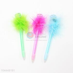 Owl Design Feather Plastic Ballpoint Pen