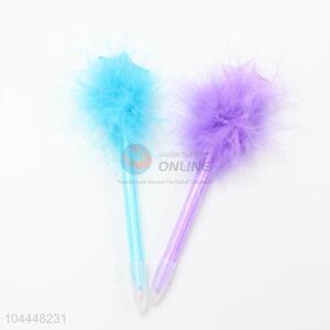 Star Design Feather Plastic Ballpoint Pen