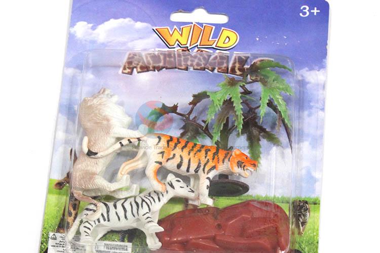 Custom Plastic Mild Animal Model Toy Set For Children