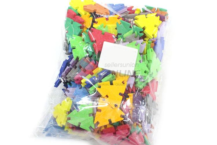 Hot Selling Colorful Snowflake Blocks Educational DIY Toy