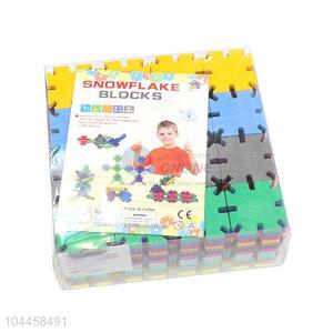 New Design 192 Pieces Square Snowflake Blocks For Children