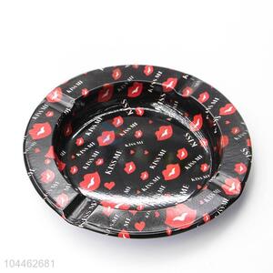 Fashion Style Round Cigarette Ash Tin Box