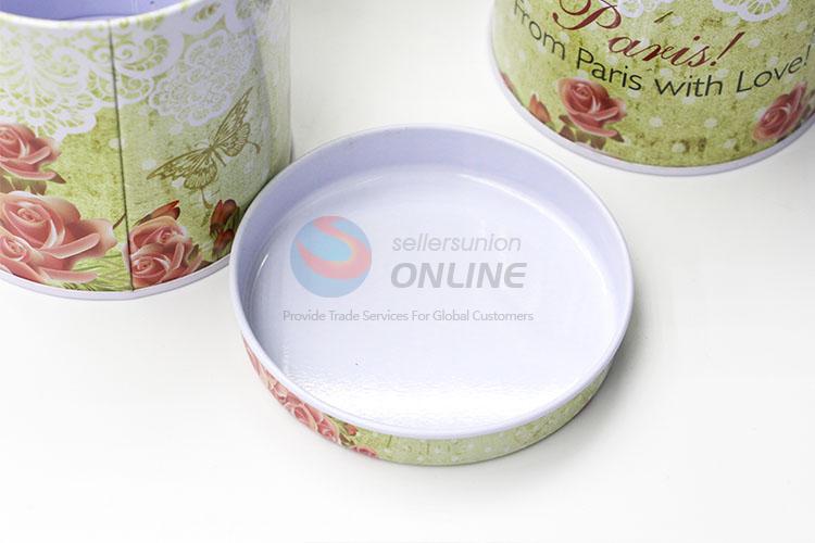 Promotional Gift Round Tin Boxes Set for Storage