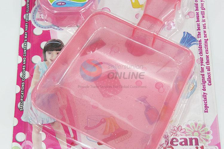 Preschool kids toy cleaning set for educational game