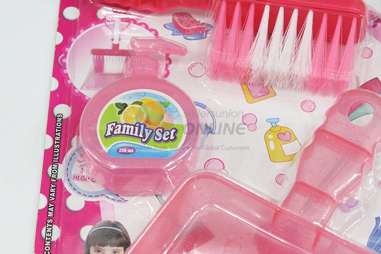Preschool kids toy cleaning set for educational game