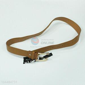 Fashion superior brown pu leather belt women