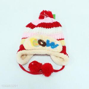 Multicolor children lovely knitted hat for winter