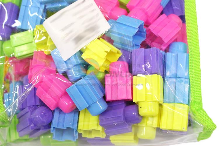 Popular Educational Toy 80 Pieces Plastic Building Block For Children