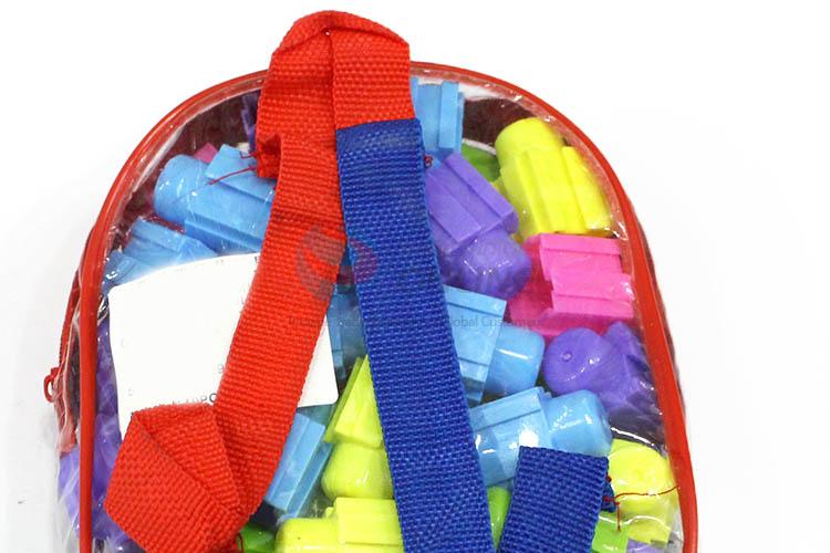 Unique Design Backpack Packing 40 Pieces Plastic Building Block